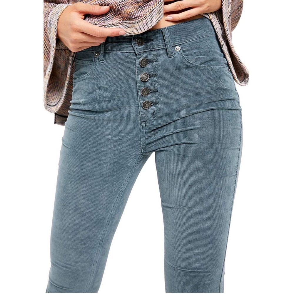 We the free - High Rise blue/gray skinny pants